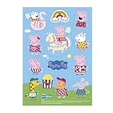 Dekozauber24 Essbare Muffinaufleger Peppa Wutz, 13 Stück, aus Oblate,...