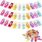 Nähklammern Stoffklammern 50 Stück Nähzubehör Multifunktionale...