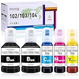 BAISINE 104 Tinte Kompatibel für Epson 104 102 EcoTank Tintenflasche für...