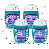 Insektenvernichter Elektrisch,4 Stück Mückenstecker,UV Mückenlampe...