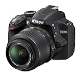 Nikon D3200 SLR-Digitalkamera (24 Megapixel, 7,4 cm (2,9 Zoll) Display,...