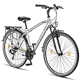 Licorne Bike Premium Trekking Bike in 28 Zoll - Fahrrad für Herren,...