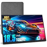 MSDONG 18.5 inch Portable Monitor+ Sleeve 1080P 120Hz 100% sRGB USB-C HDMI...
