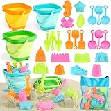 YIMORE Sandspielzeug Strandspielzeug Kinder, 28 PCS Sandkasten Spielzeug...