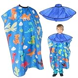 Friseurumhang Kinder Set, Friseur Umhang mit Cartoon Dinosaurier Muster,...