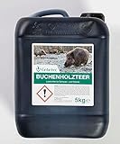 Gehetec Qualitäts Buchenholzteer 5 Kg Kanister für Schwarzwild Mahlbaum...