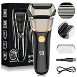 AOOWU 2 in1 Folienrasierer Herren, Wiederaufladbarer USB Elektrorasierer,...