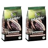 biozentrale Kakaonibs | 200 g Bio Superfood | zuckerarme, geröstete...