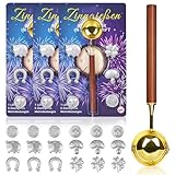iZoeL Zinngießen Silvestergießen mit 18 Zinnfiguren 3 Löffel Anleitung...