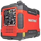 Matrix Notstromaggregat Benzin leise 2000 Watt Inverter Stromerzeuger...