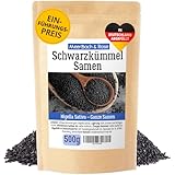 Schwarzkümmel ganze Samen 500g, echte Schwarzkümmelsamen – Nigella...