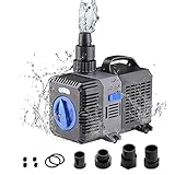 EXLECO Super Eco Teichpumpe Filterpumpe 3000L/H 10Watt Energiespar...