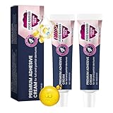 XPEX 2pcs Prothesenkleber Zahnprothesen-Haftmittel,Zahnprothesen...