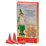 KNOX Räucherkerzen - Duft: Weihrauch-Sandel - Menge: 24 Stück -...