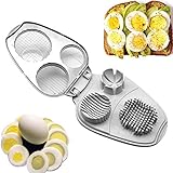 ProLeo Eierschneider, 3 in 1, Edelstahl, Champignonschneider schneidet...