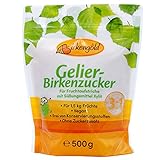 Birkengold Gelier Birkenzucker (Xylit), 500g | für 1,5 kg Früchte | 3...