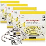 com-four® 40x Antimücken-Spiralen mit Ständer, die Mückenspirale...