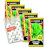 Bundle mit Lego Ninjago Serie 9 Trading Cards - 5 Booster + Exklusive...