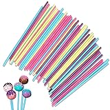 IZyufan Cake Pop Stiele [50 Stück], Lollipop Sticks Bastelstäbe...