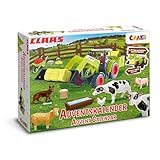 CRAZE Adventskalender Kinder CLAAS Spielzeug Adventskalender mit Bauernhof...