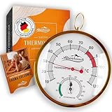 ALPENHAUCH Sauna Thermometer Hygrometer [2in1 Funktion] - Besonders...