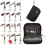 PLUSINNO Angelköder-Set, 16 pcs, für Hecht, Zander, Barsch und Forelle...