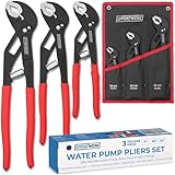 EffektWerk - 3-teiliges verstellbares Winkel-Nasen-Gleitgelenk-Zangen-Set -...