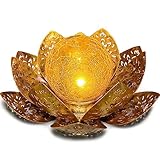 Solarlampen für Außen Solar Lotus Garten Deko Solar Bodenleuchte für...