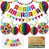 Premium Wiederverwendbare Geburtstagsdeko - Regenbogen Deko Geburtstag /...