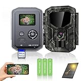 Lutranstra Wildkamera mit Bewegungsmelder Nachtsicht Bluetooth - WLAN mit...