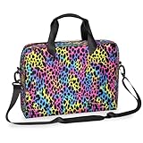 WowPrint Laptop-Hülle, Leopardenmuster, buntes Muster, Laptop-Tasche,...