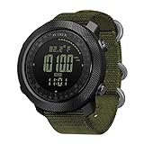 AVTREK Digitale Militär Uhr für Herren Sportuhr mit Kompass Temperatur...