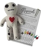 Mapanoli Voodoo Puppe mit Voodoo Nadeln, Sarg Box und Anleitung (16cm...