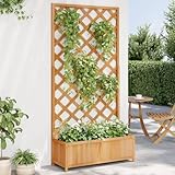 Myheimly Tannenholz Massiv Garten Spalier mit Blumenkasten Gartenspalier...