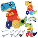 FEMBW Montessori Spielzeug ab 3 4 5 Jahre, Dinosaurier Busy Board...