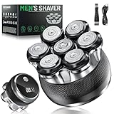 Glatzen Rasierer Herren, Yeerain 7D Flexibler Glatzenrasierer mit 2...