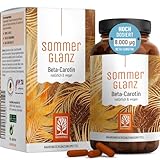 Beta Carotin Kapseln hochdosiert - 8.000 µg -Natürliches Strahlen - von...