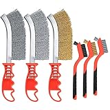 6 Stück Drahtbürsten Set, Edelstahlbürste Kohlenstoff messingbürste...