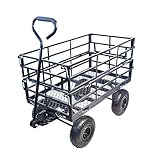 Wagon Cart Garden Cart Truck - Effortlessly Haul Firewood with Enhanced...