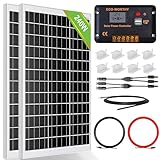 ECO-WORTHY 240 Watt Solarpanel kit Off-Grid System: 2 Stück 120W...