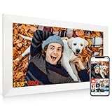 Digitaler Bilderrahmen 15,6 Zoll, 2K FHD IPS Elektronischer Fotorahmen...