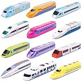 CORPER TOYS Bullet Train Pull Back Toy High Speed City Train Modern...