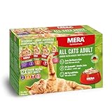 MERA Cats Adult Nassfutter Multibox, für ausgewachsene Katzen,...