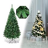 COSTWAY 150cm Künstlicher Weihnachtsbaum, Tannenbaum mit Metallständer,...