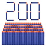 ZWOOS Darts Pfeile für Nerf 7,2 cm 200 StückRefill Darts Nachfüll...