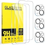 Niphabe 3 Stück Panzer Schutz Glas kompatible mit iPhone 14 Schutzfolie...
