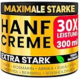 HANF CREME EXTRA STARK 300ml | Gelenk & Muskel Premium Ultra Konzentrierte...