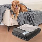 HezzLuv wasserdichte Hundedecke 152 x 203cm, Waschbare Flanell...