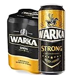Große Dose 500ml! Warka Strong Bier aus Polen 12 Dosen im Paket, Piwo