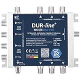 DUR-line MS 5/6 Blue eco Stromspar Multischalter - für 6 SAT Teilnehmer/TV...